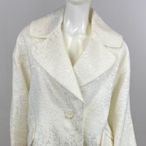 Yoana Baraschi - White Floral Printed Coat